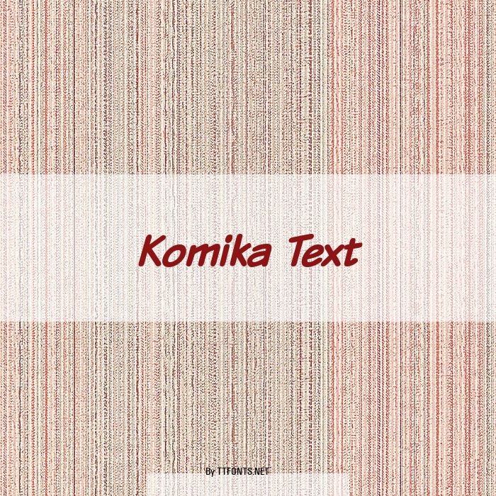 Komika Text example
